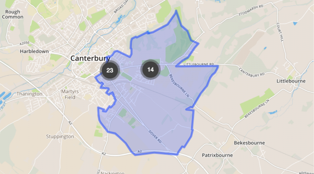Most dangerous areas in Canterbury - ranked by number of violent and ...