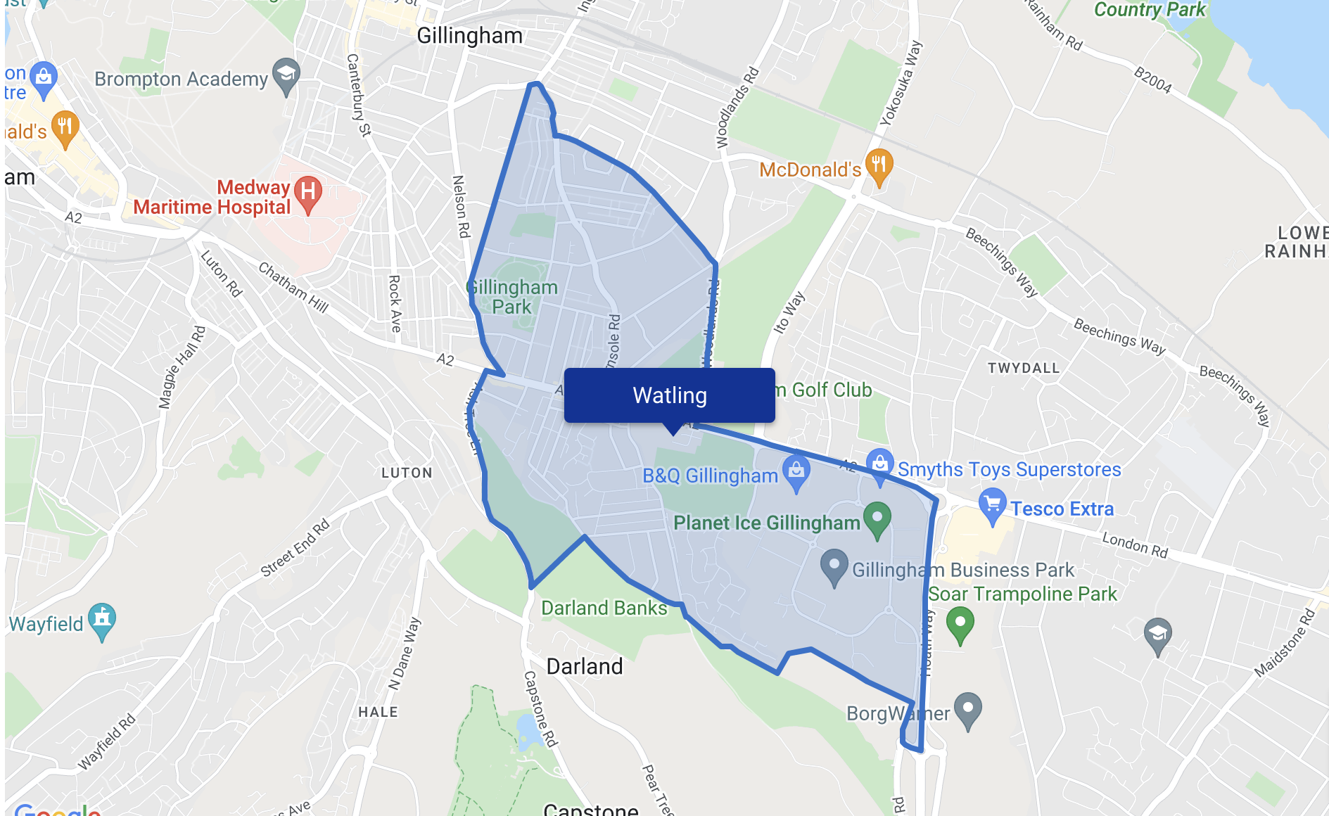 Medway's most dangerous places ranked by violent and sexual crimes