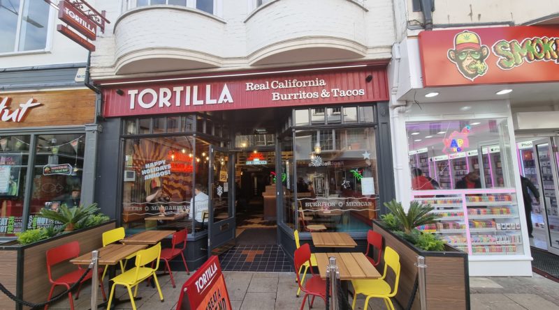Tortilla has taken its new place in Canterbury high street beside Pizza Hut.